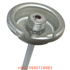 PE Housing Aerosol Gas Can Valve With Dip Tube For Refrigerant