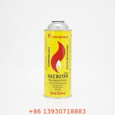 Leak Free Tinplate Butane Propane Gas Canister Butane Fuel Can 65mm