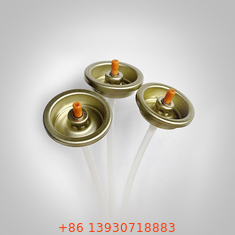 Golden Lacquered Tinplate Aerosol Can Valve For Car Care Foam Cleaner Tin Cans