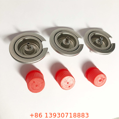 Red Cover Portable Butane Gas Valve For Camping Non Leakage