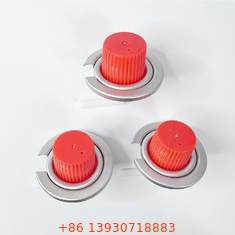 Durable Anti Leakage 1 Inch Portable Gas Can Valve With Red Caps