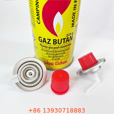 Straight wall Tinplate 220g Butane Gas Canister For Cooking baking