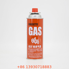 CMYK Printing Refillable Butane Gas Canister For Camping Stove 400ml Capacity