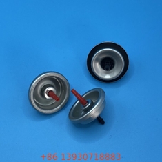 Plastic Butane Gas Stem Red Color Mounting Cup with Down Dimples - Gas Lighter Refill Valve