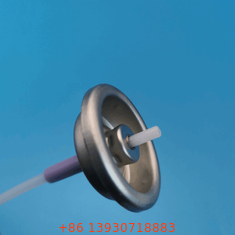 Silver Metered Aerosol Valve with Button Actuator for 0.1-0.2 Ml/s