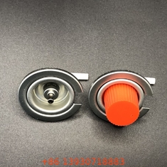 Black Color Camping Gas Butane Gas Valve with Tinplate And PP Material in Black Handle
