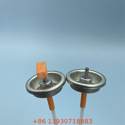 Precision 1 Inch Metered Aerosol Valve with Adjustable Spray Rate and Customizable Actuator Color