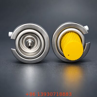 One Inch Tinplate Butane Gas Valve with Leak-Proof Aerosol Valve for Portable Stoves