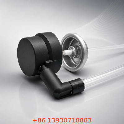 Corrosion-Resistant Brass Tire Inflator Valve with High-Flow Design and Snap-On Connector for Sealant Cans