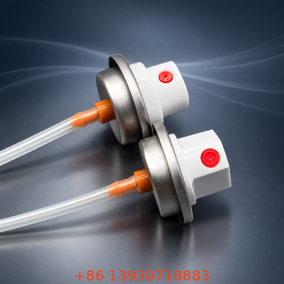 Color-Finished Male Aerosol Valve & Actuator Assembly with Strong Sealing Performance and UV-Resistant Coating for Custom Packaging