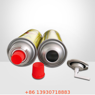 OEM One Inch Butane Camping Gas Furnace Valve 223g With Red Cover For Aerosol Cooking Canister