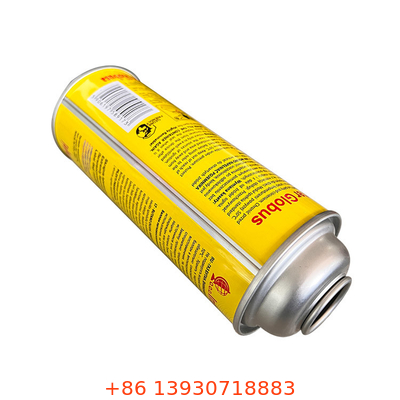 CMYK Printing Refill Small Butane Gas Canister 220g With Valve