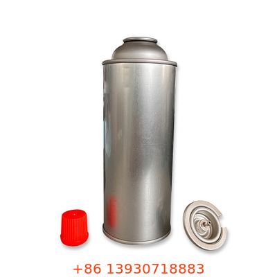 Empty Straight Wall Camping Butane Gas Canister Metal Tin 65mm Diameter
