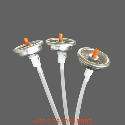 Orange Stem 360 Degree Aerosol Spray Valve Tinplate For Auto  Care Cans