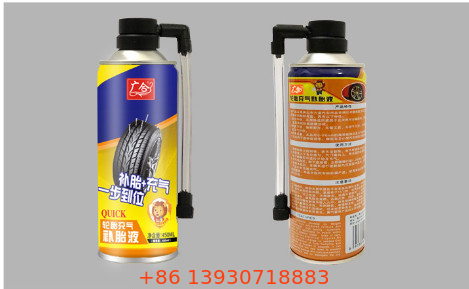 OEM Air Tyre Repair Aerosol Spray Cap With Valve Car Care Products