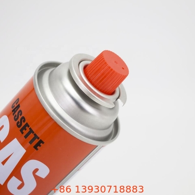 Tin Empty 227g Gas Cartridge Valve Aerosol Spray Valve With Red Cover  Assembly