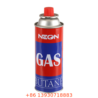 Empty Straight Wall Camping Butane Gas Canister Metal Tin 65mm Diameter
