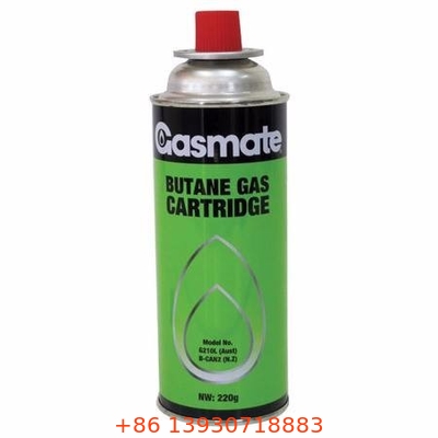 ODM OEM Butane Gas Canister For Camping Stove Explosion Proof