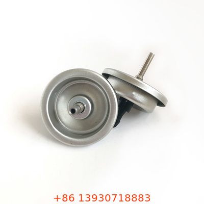 Refillable Valve Fitting with Down Dimples Mounting Cup