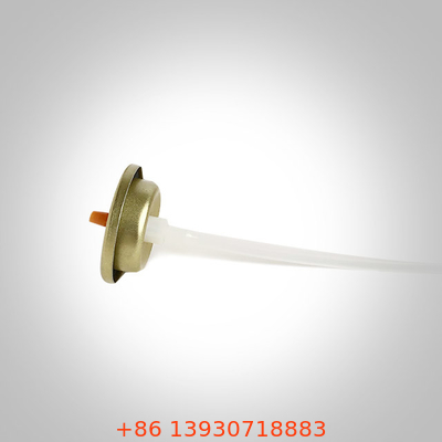 Golden Lacquered Tinplate Aerosol Can Valve For Car Care Foam Cleaner Tin Cans