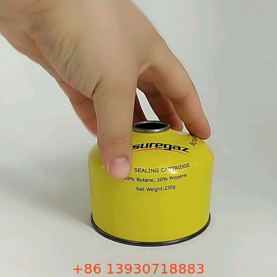 High-Efficiency Propane Butane Gas Canisters for Camping and Outdoor Cooking – 230g Capacity