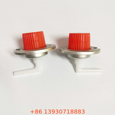 Red Cover Gas Canister Valves 1inch Control Valve For Outdoor Gas Stove