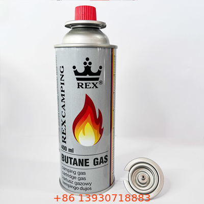 Outdoor Mini Portable Butane Gas Canister  65mm Straight Wall Shape
