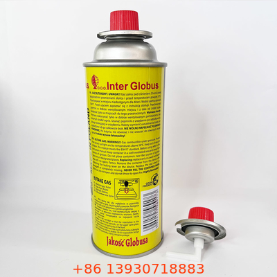 Empty tinplate  220g Gas Canister Refillable 190g Butane Gas Cartridges