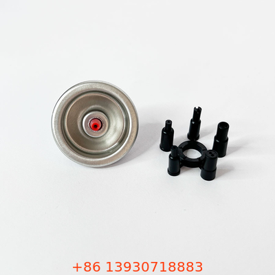 Metal &amp; Plastic Gas Refill Valve with Red Plastic Butane Gas Stem