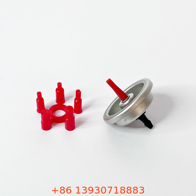 Inverted Housing Gas Lighter Refill Valve with Down Dimples Fitting