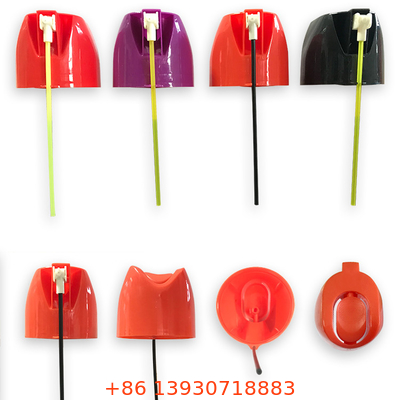 Wear Resistance 65mm Aerosol Plastic Cap Spray Can Lid For Tin Cans Non Refillable