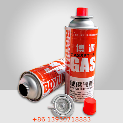 Dia 65mm  Camping Butane Gas Canister 400ml Butane Stove Canister