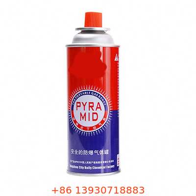 Customized 220g Refillable Butane Gas Stove Canister For Lanterns Cassette Stoves