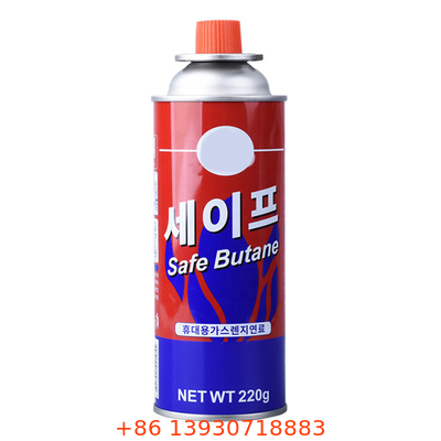 Durable Off Set Printing Portable Gas Stove Cartridge 227g Weight
