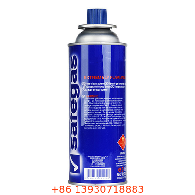 65mm Diameter Refillable Butane Gas Canister High Durability