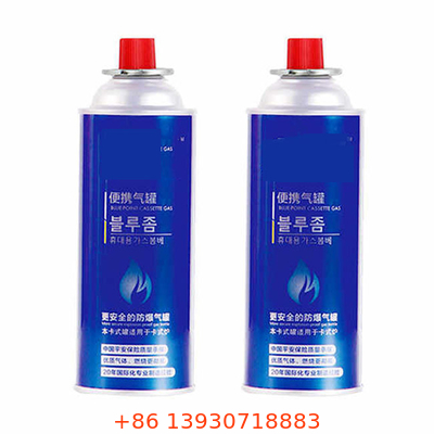 Refillable Camping Bbq Gas Bottle 400ml Capacity 65mm Diameter 220g Weight