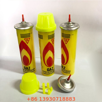 40mm Valve Included Butane Gas Lighter Refill  For Outdoor Cooking