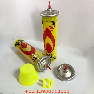 40mm Valve Included Butane Gas Lighter Refill  For Outdoor Cooking