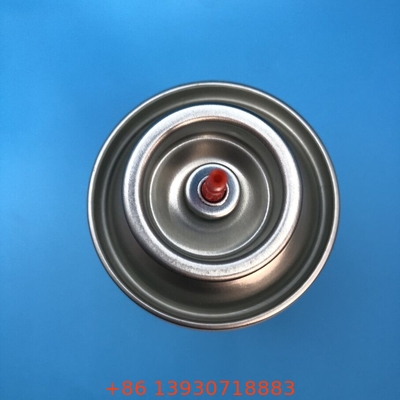 Plastic Butane Gas Stem Red Color Mounting Cup with Down Dimples - Gas Lighter Refill Valve