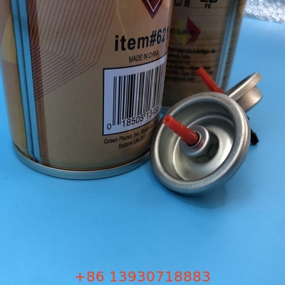 Metal And Plastic Gas Lighter Refill Valve with Outer Gasket Buna