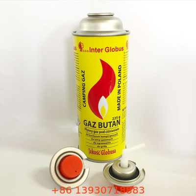 One Inch Gas Cartridge Valve with Inner Gasket Buna for Butane Fuel Canister