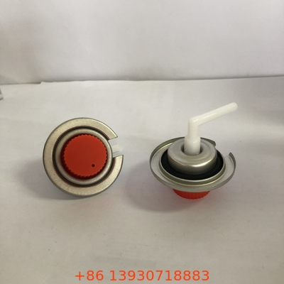 PP Gas Cartridge Valve for Butane Fuel Canister And Butane Gas Cartridge with Metal Body