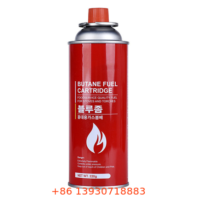 Butane Gas Vessel with 220g And 227g Capacity 65 X 158 Mm for Industrial Applications