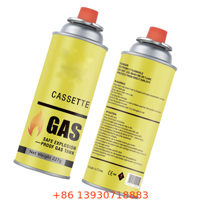 Durable Butane Gas Vessel with Customized Logo and Tinplate Construction