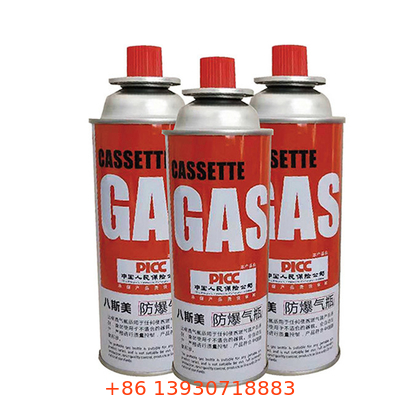 Tinplate Butane Gas Cylinder 65 x 158 mm specifications