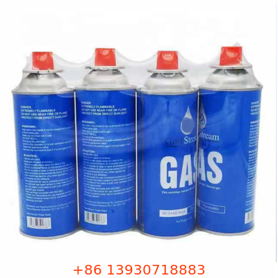 CMYK 4 Color and Panton Color Butane Gas Jar with Straight Wall Design