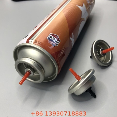 Plastic Butane Gas Stem Red Color Gas Lighter Refill Valve Metal And Plastic Inner Gasket