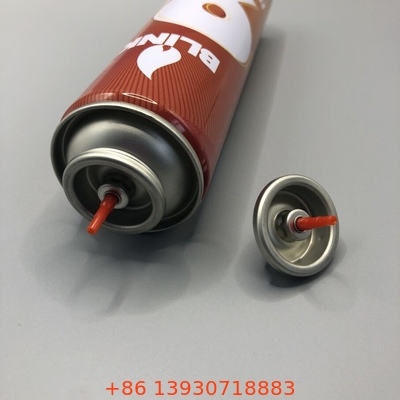 Plastic Butane Gas Stem Red Color Gas Lighter Refill Valve Metal And Plastic Inner Gasket