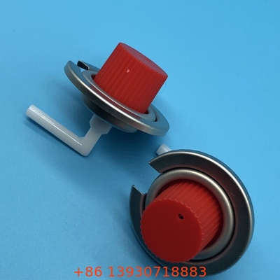 Stainless Steel Spring Camping Gas Valve with Inner Gasket Buna for Camping Equipment