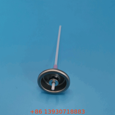 Silver Metered Aerosol Valve with Button Actuator for 0.1-0.2 Ml/s